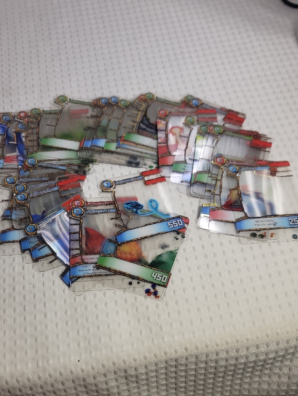 Holographic Game Card Set with Multicolor Accents
